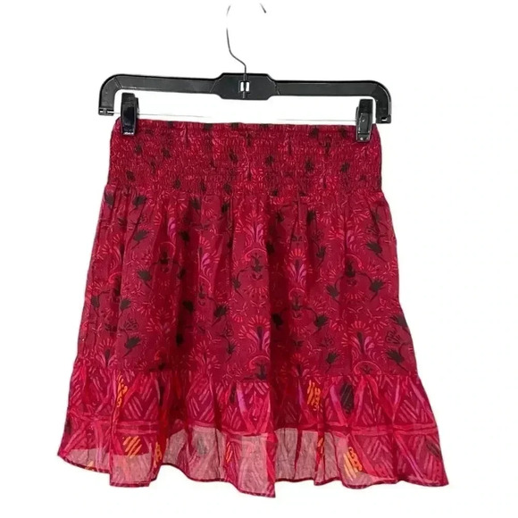 Free People Riviera Smocked Mini Skirt size XS - Picture 4 of 9
